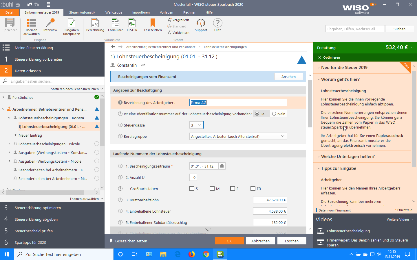 Steuererklärung Für Die Veranlagung 2019 Mit Dem WISO Steuer:Sparbuch 2020