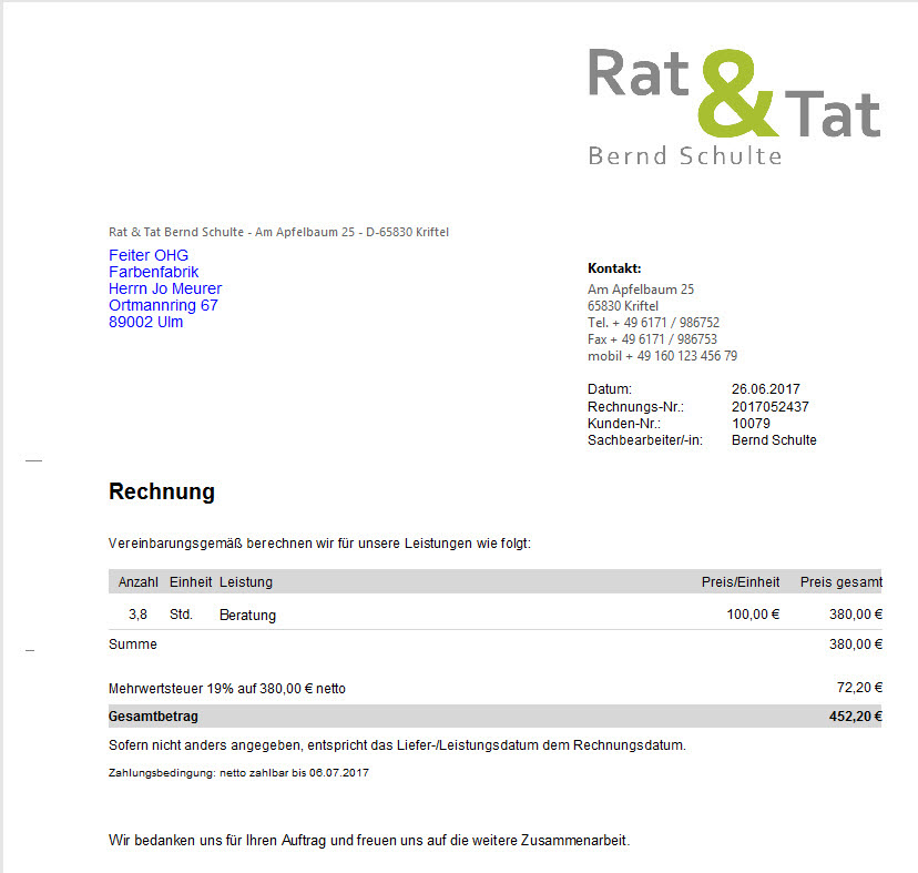 Rechnung Schreiben Und Buchhaltung Erledigen Mit WISO Mein Büro