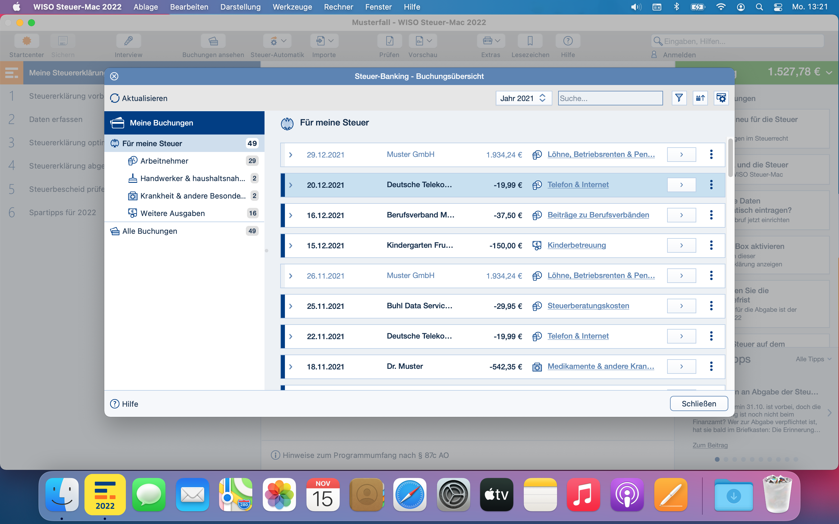 WISO SteuerMac 2022 kaufen & herunterladen Buhl