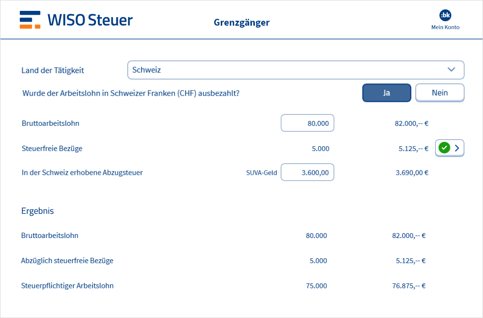 Anlage N-GRE mit WISO Steuer ausfüllen